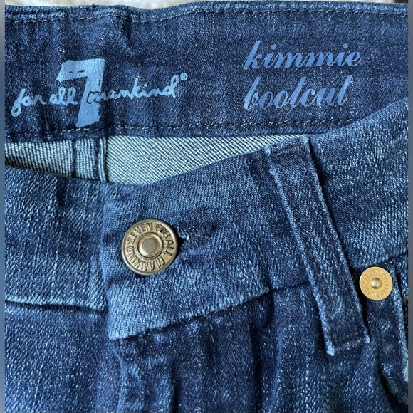 NWT 7 For All Mankind Jeans Kimmie Bootcut Dark blue sz 26 - Picture 10 of 12